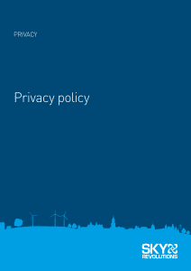 Sky Revolutions Privacy policy