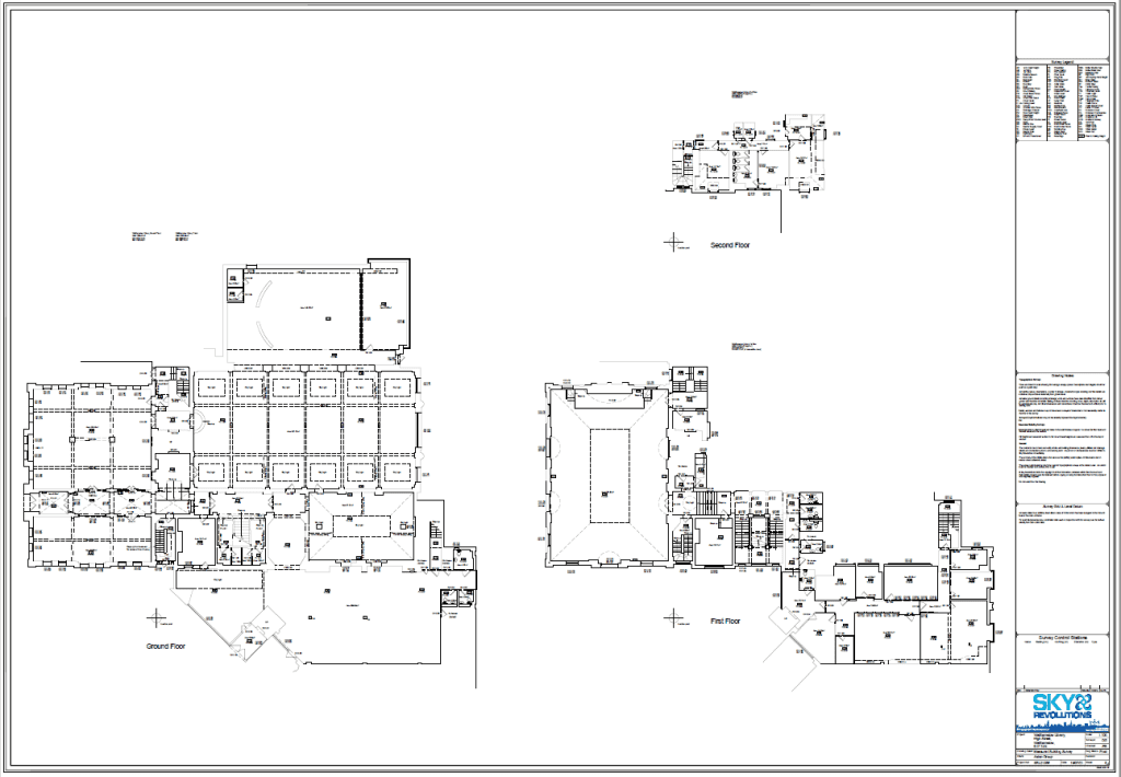 Measured building survey plan