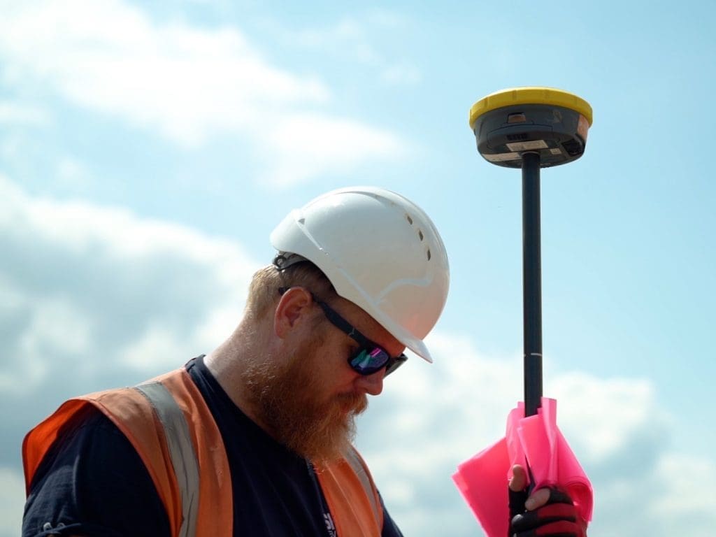 Setting out services on site